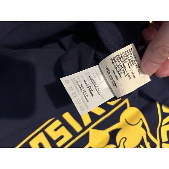 Palace X Evisu Navy T-Shirt Large - Picture 6 of 7